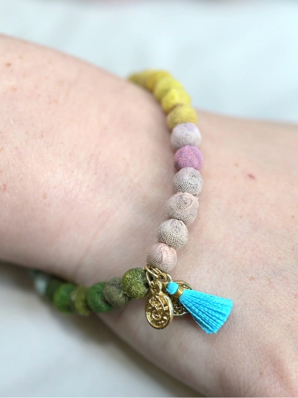 Creativity Bracelet of Kantha Sari Cloth (World Finds)